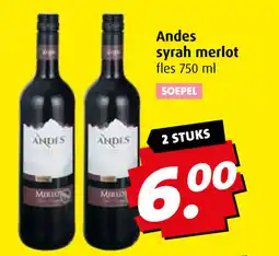 Boni Andes syrah merlot aanbieding