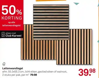 Karwei Lattenwandtegel aanbieding
