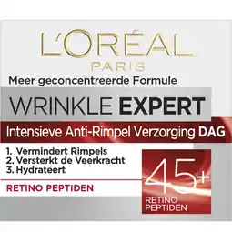 Albert Heijn L'Oréal Wrinkle expert retino peptiden dagcrème aanbieding