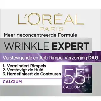 Albert Heijn L'Oréal Wrinkle expert anti-rimpel 55+ dagcrème aanbieding