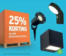 GAMMA 25% KORTING op alle buitenverlichting aanbieding