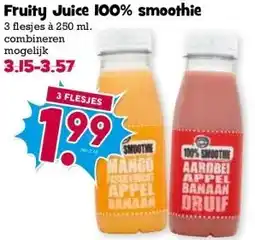 Boon`s Markt Fruity Juice 100% smoothie aanbieding