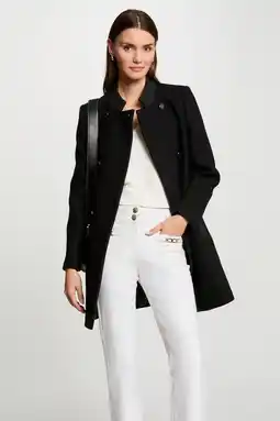 Wehkamp Morgan jas met wol zwart aanbieding