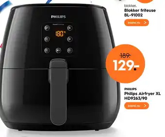 Blokker Philips airfryer xl hd9263/90 aanbieding