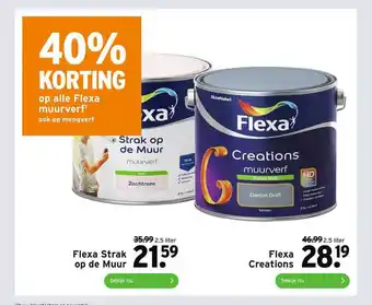 GAMMA Flexa strak op de muur of flexa creations aanbieding