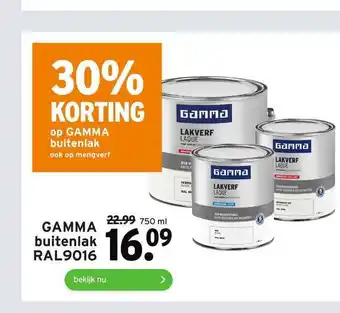 GAMMA Gamma buitenlak ral9016  750 ml aanbieding