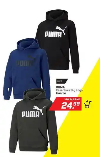 Daka Sport Puma Eessentials big logo hoodie aanbieding