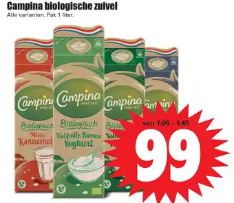 Dirk Campina biologische zuivel aanbieding