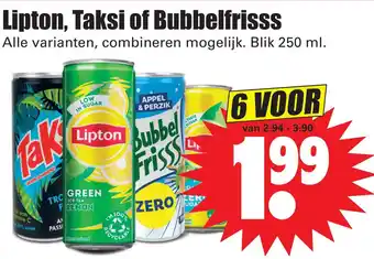 Dirk Lipton, Taksi of Bubbelfrisss aanbieding