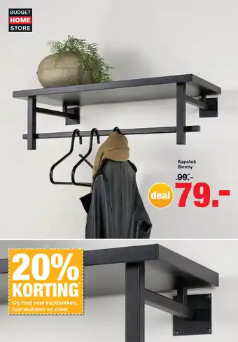 Budget Home Store Kapstok Simmy aanbieding