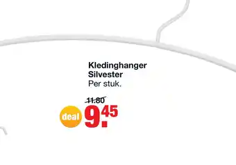 Budget Home Store Kledinghanger Silvester per stuk aanbieding