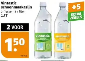 Poiesz Vintastic schoonmaakazijn aanbieding