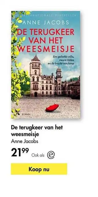 The Read Shop De terugkeer van het weesmeisje - anne jacobs aanbieding