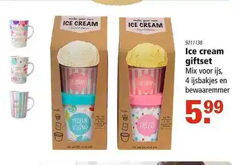 Marskramer Ice cream giftset aanbieding