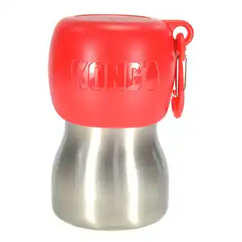 Zooplus KONG H2O roestvrijstalen fles rood ca.270ml hond aanbieding