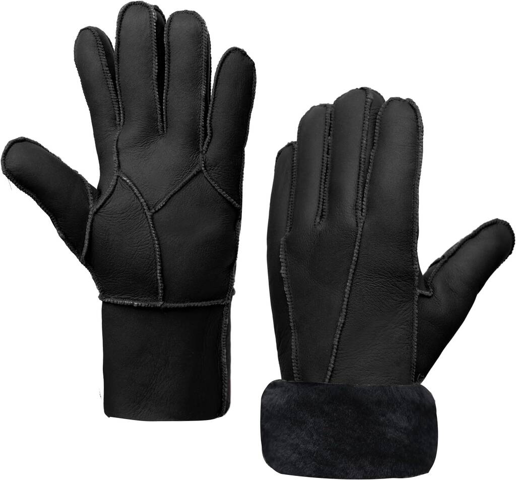 MGGMOKAY Shearling Handschoenen voor dames, warm