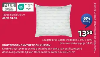 Jysk Knutseggen synthetisch kussen aanbieding