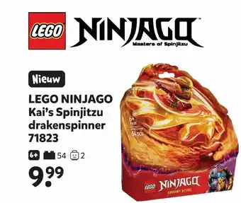 Intertoys LEGO NINJAGO Kai's Spinjitzu drakenspinner  71823 aanbieding