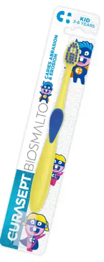 De Online Drogist Curasept Biosmalto 3-6Y Kid Toothbrush aanbieding