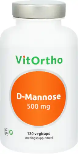 De Online Drogist VitOrtho D-Mannose 500mg Capsules aanbieding