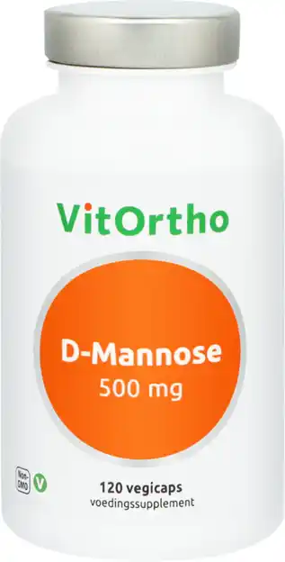 De Online Drogist VitOrtho D-Mannose 500mg Capsules aanbieding