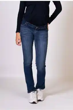 Wehkamp LOVE2WAIT low waist zwangerschaps straight leg jeans stone wash aanbieding