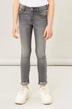 Wehkamp NAME IT KIDS skinny jog denim NKFPOLLY medium grey denim aanbieding