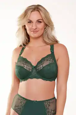 Wehkamp LingaDore niet-voorgevormde beugelbh Daily Full Coverage Lace donkergroen aanbieding