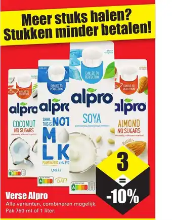 Dirk Verse Alpro aanbieding