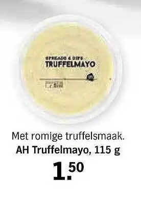 Albert Heijn AH truffelmayo 115 gram aanbieding