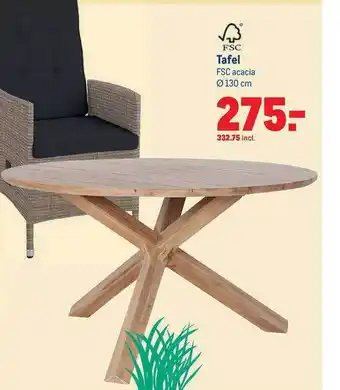 Makro Fsc tafel aanbieding