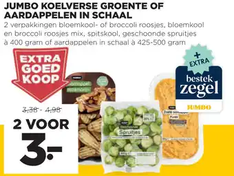 Jumbo Jumbo koelverse groente of aardappelen in schaal aanbieding