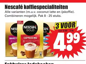 Dirk Nescafe Koffiespecialiteiten 2 Voor aanbieding