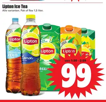 Dirk Lipton Ice Tea 1,5 Liter aanbieding