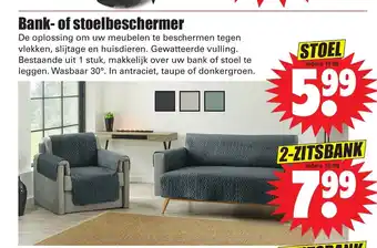 Dirk Bank-of Stoelbeschermer 2-Zitsbank aanbieding