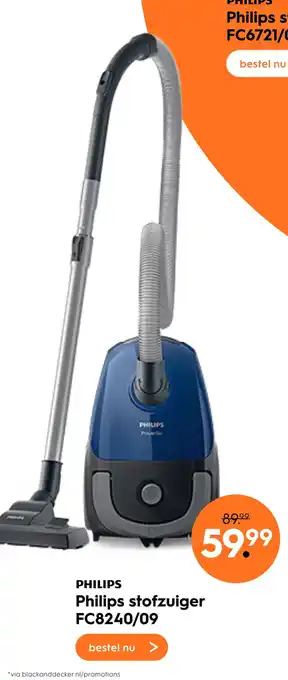 Blokker Philips stofzuiger fc8240/09 aanbieding