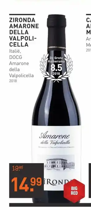 Gall & Gall Zironda Amarone Della Valpolicella aanbieding
