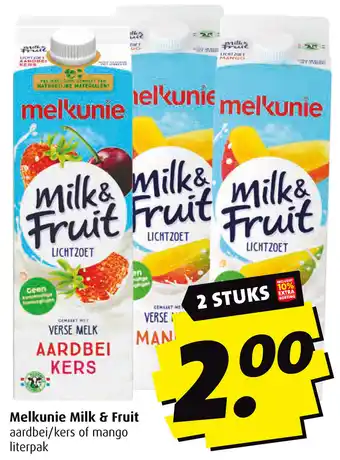 Boni Melkunie Milk & Fruit aanbieding
