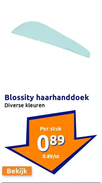 Action Blossity haarhanddoek aanbieding