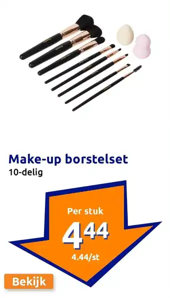 Action Make-up borstelset aanbieding