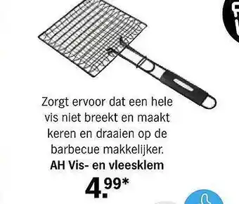 Albert Heijn Ah vis- en vleesklem aanbieding