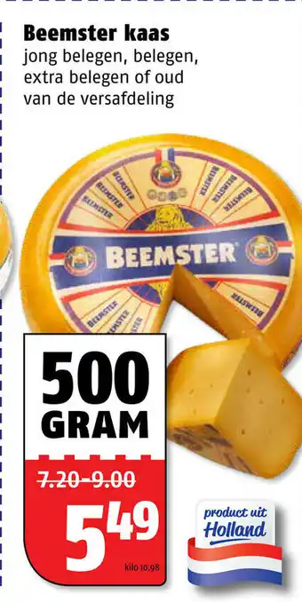 Poiesz Beemster kaas 500g aanbieding