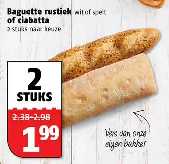 Poiesz Baguette rustiek of ciabatta aanbieding