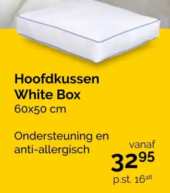 Beter Bed Hoofdkussen White Box aanbieding