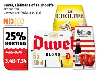 Poiesz Duvel, Liefmans of La Chouffe aanbieding