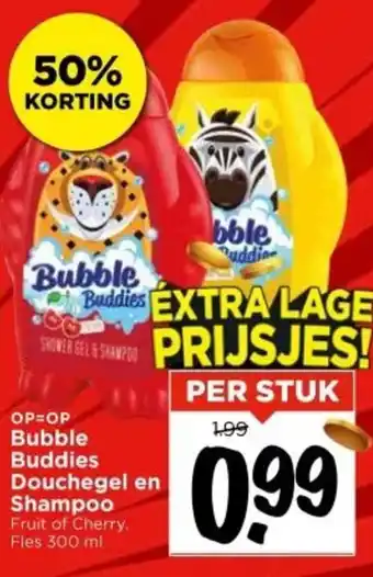 Vomar Voordeelmarkt Bubble Buddies Douchegel en Shampoo aanbieding