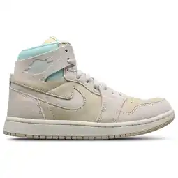 Foot Locker Jordan 1 Mid Dames Schoenen - Wit - Maat: 38.5 - Polyester - Foot Locker aanbieding