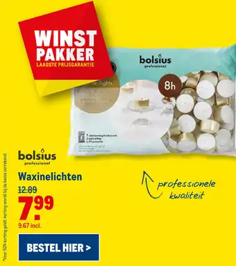 Makro Waxinelichten aanbieding