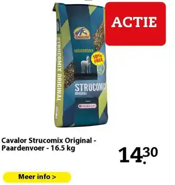 Pets Place Cavalor Strucomix Original - Paardenvoer - 16.5 kg aanbieding