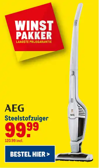 Makro AEG Steelstofzuiger aanbieding